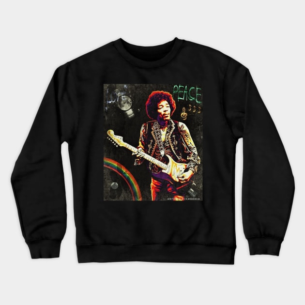 Forever Jimi Crewneck Sweatshirt by antoecha80